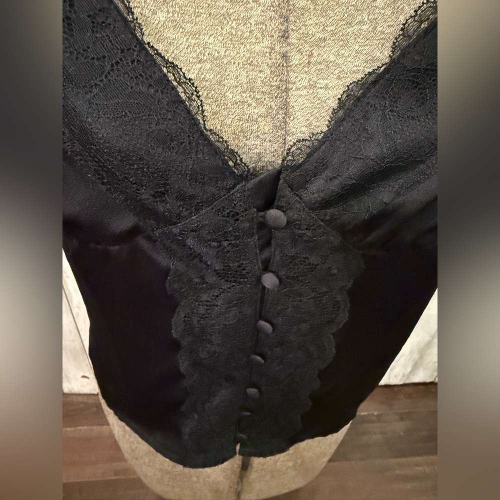 LA MIEL Black Lace Accent Top - Picture 3 of 7
